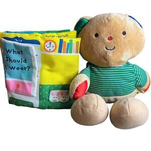 Melissa & Doug K's Kids Fabric What Should I Wear Book & Learn How to Dress Bear